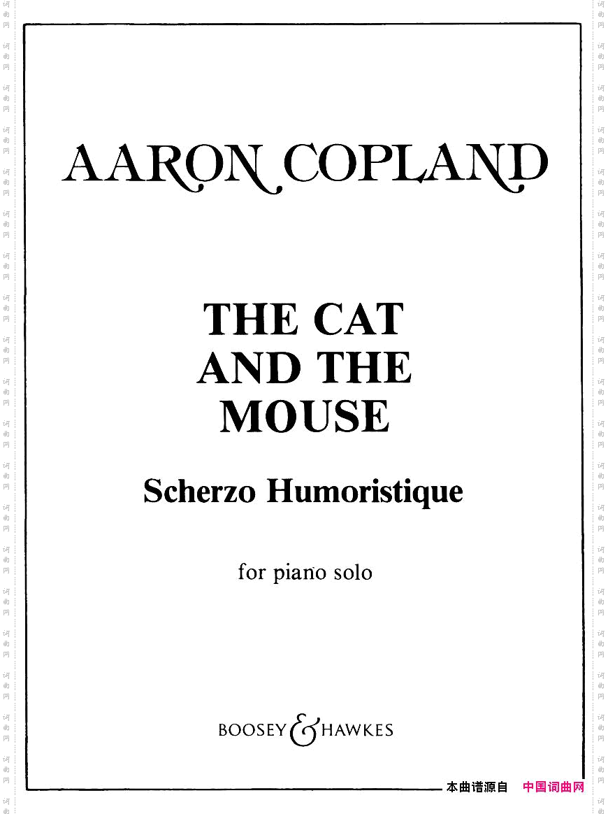 Copland-TheCatandTheMouse-ScherzoHumoristique