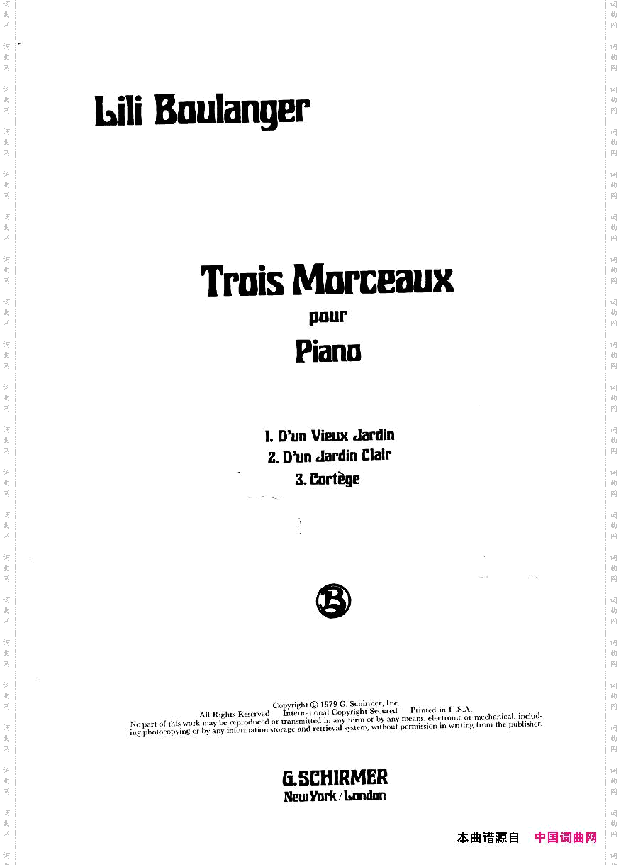 Boulanger,Lili3Morceaux