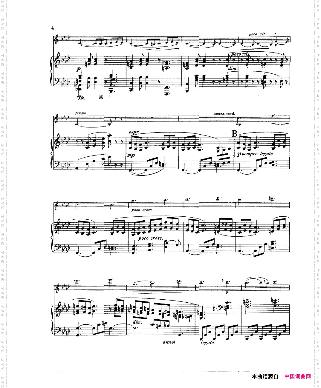 Bowen-Barcarolleforviolinandpiano