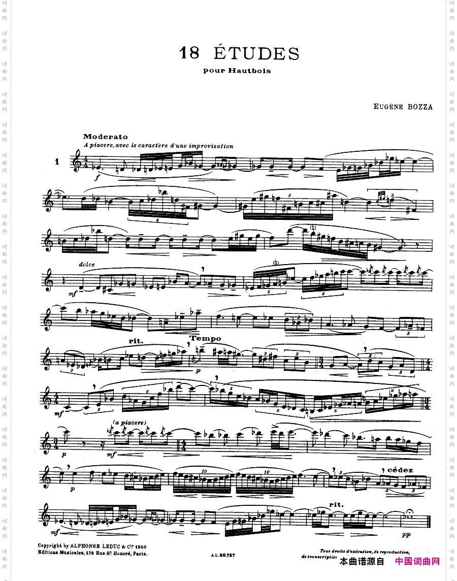 E.Bozza-18étudesPourHautbois