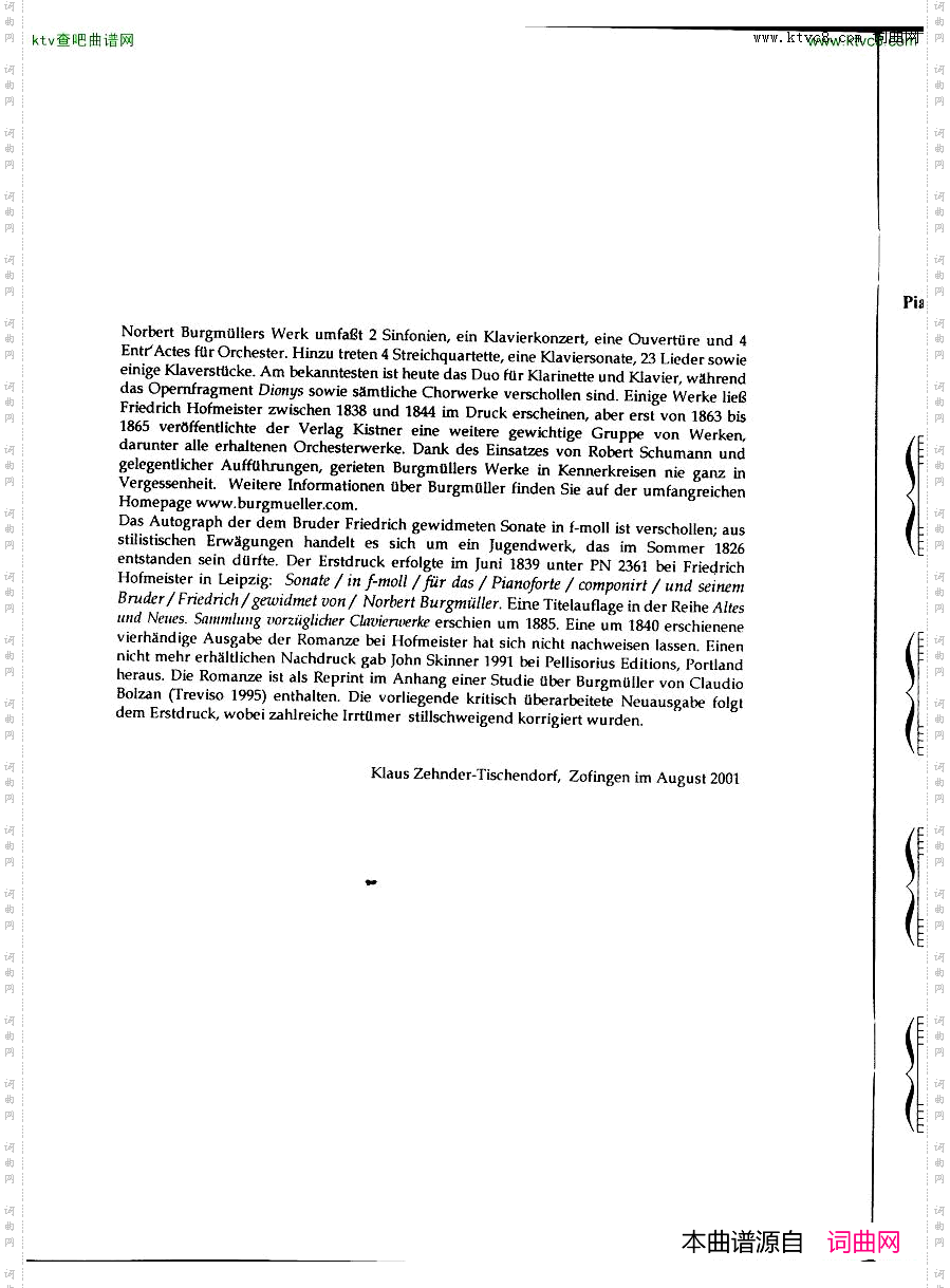 Burgmüller,NorbertSonataop8