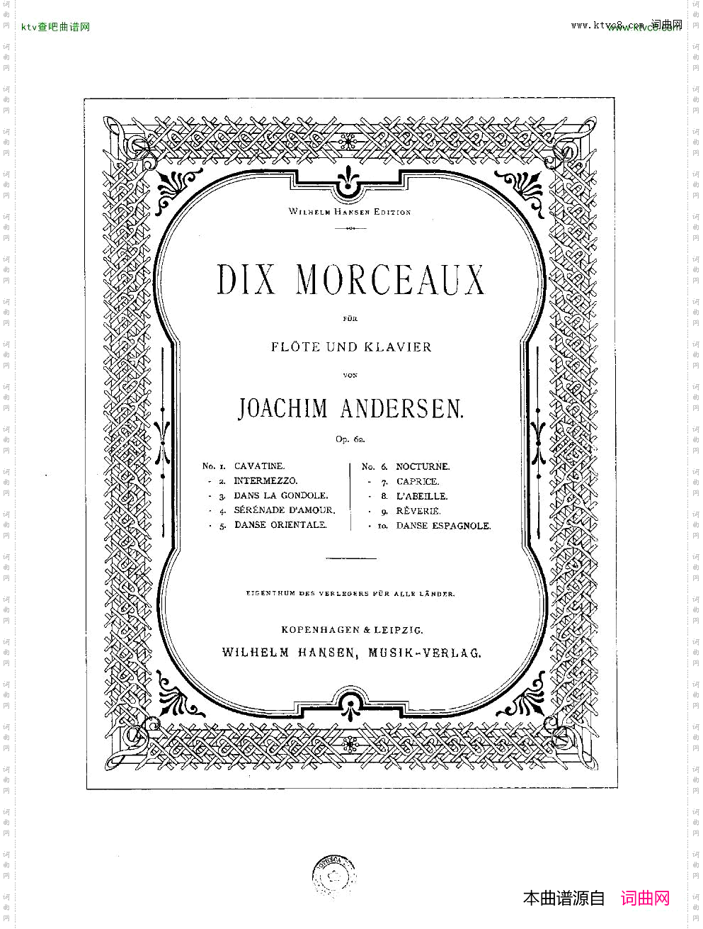 Andersen-op62-DixMorceaux-fl&pno
