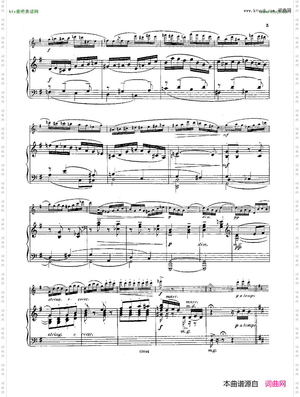 Andersen-op62-DixMorceaux-fl&pno