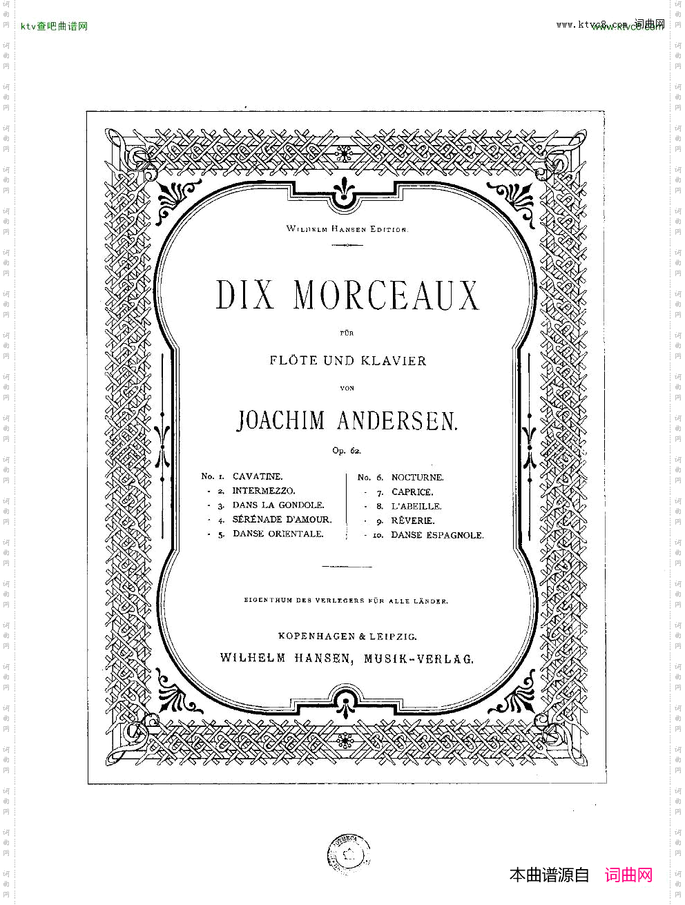 Andersen-op62-DixMorceaux-fl&pno