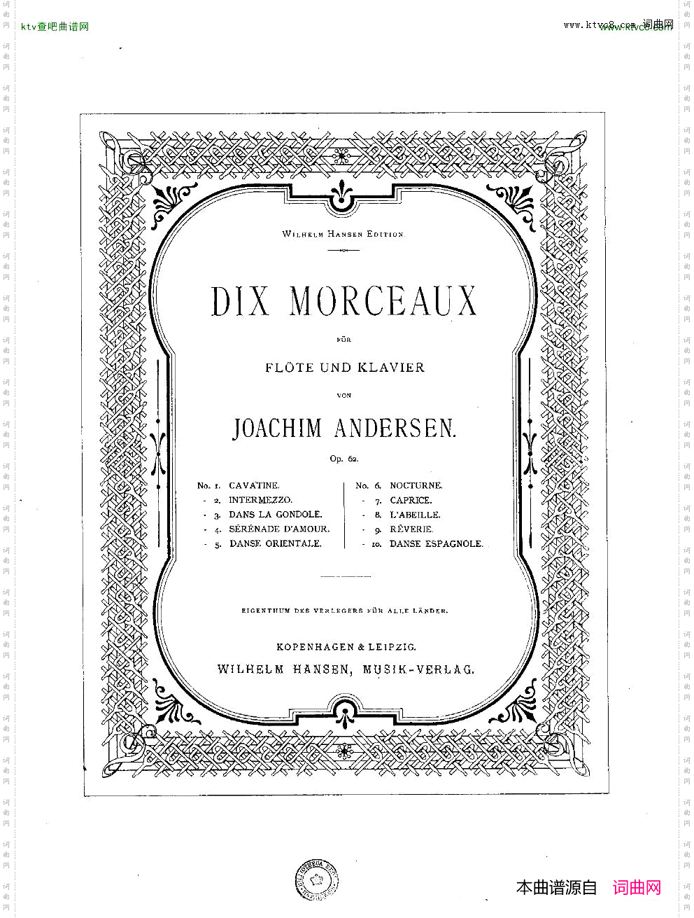 Andersen-op62-DixMorceaux-fl&pno