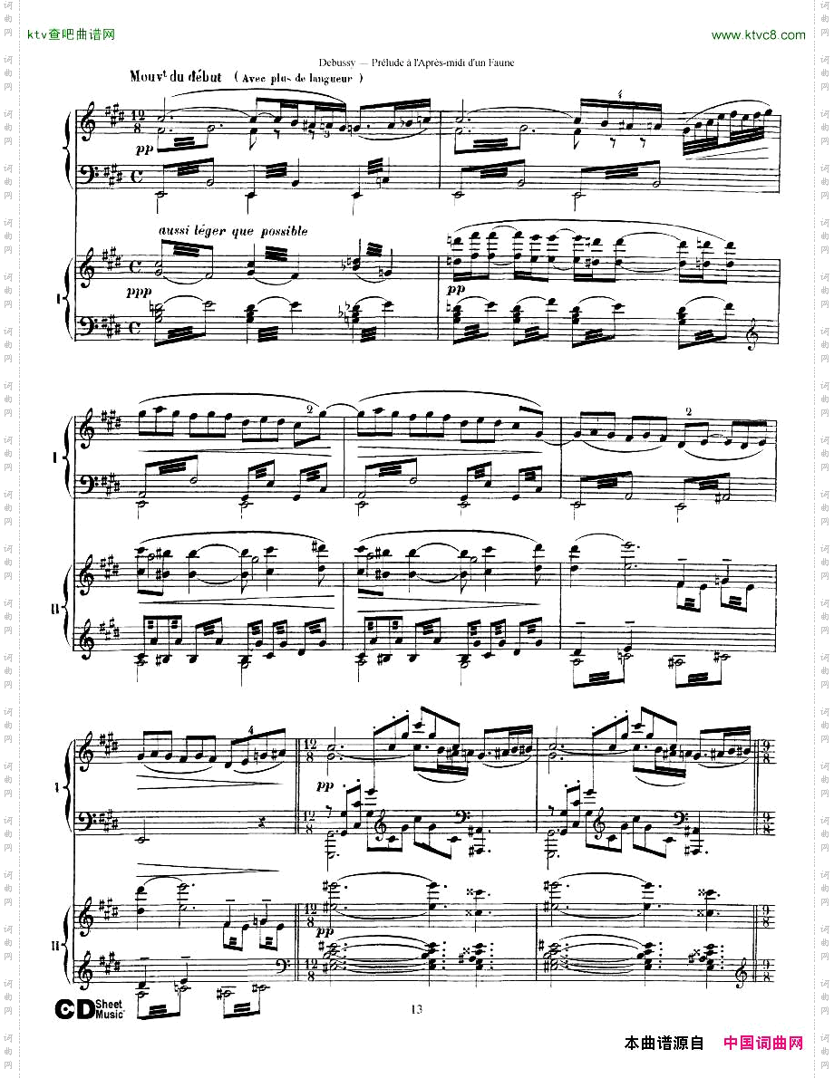 Debussy-Preludeàl’Après-midid’unFaune2Piano’s