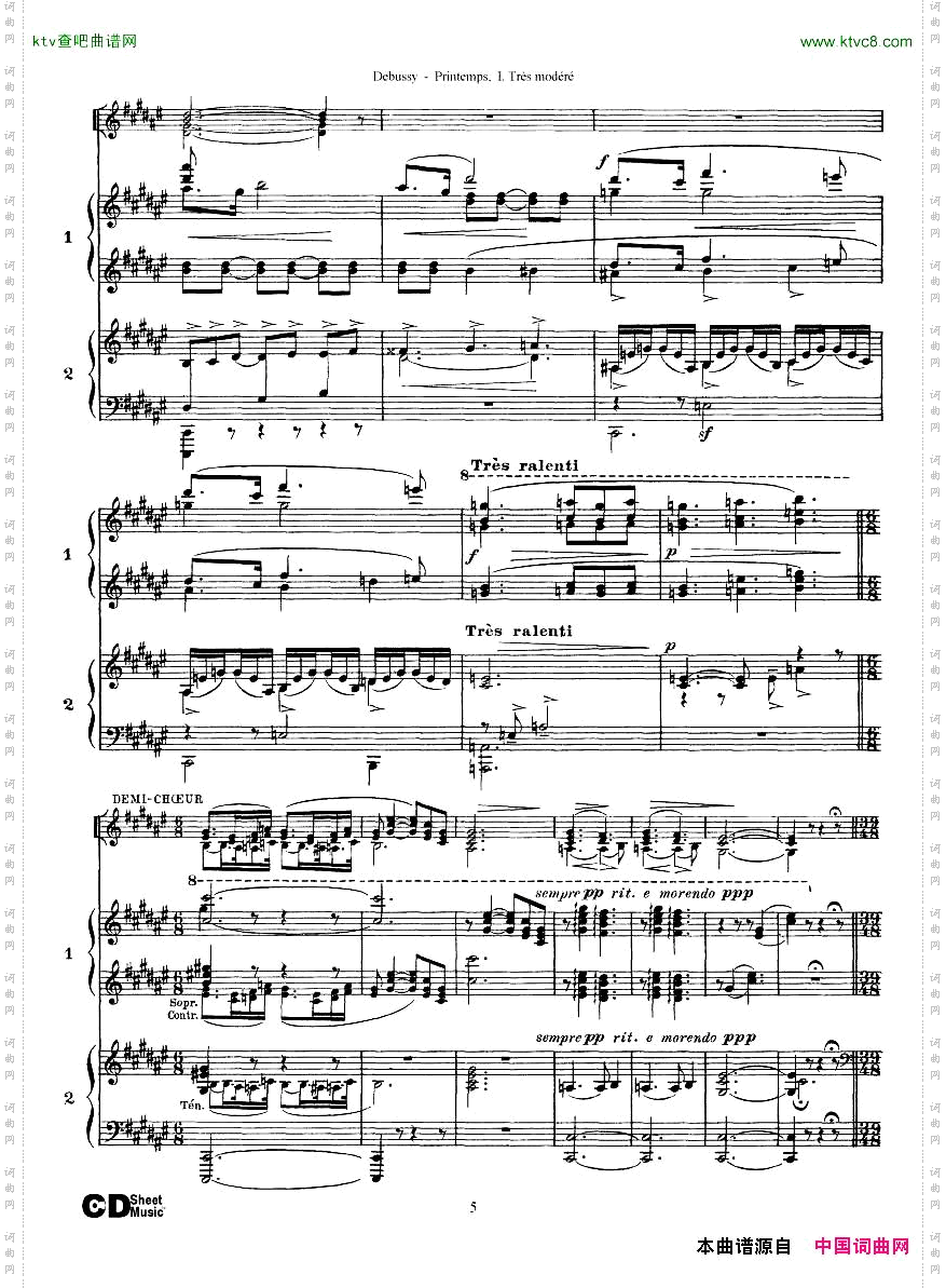 Debussy-PrintempsI