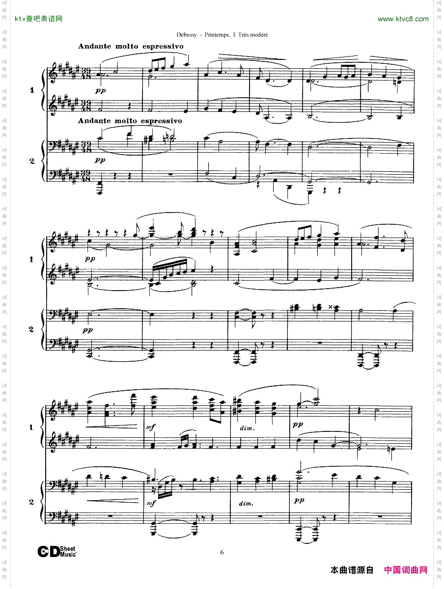 Debussy-PrintempsI