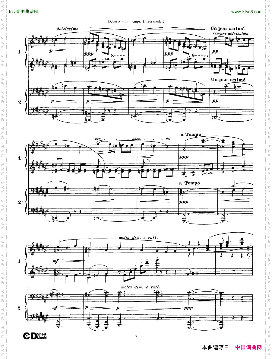 Debussy-PrintempsI