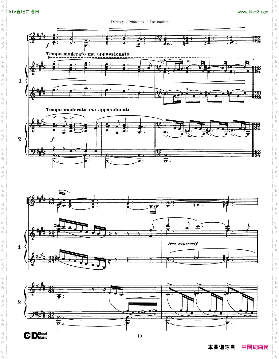 Debussy-PrintempsI