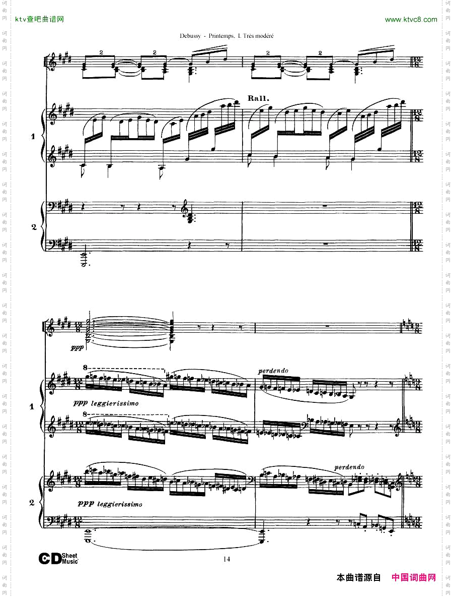 Debussy-PrintempsI