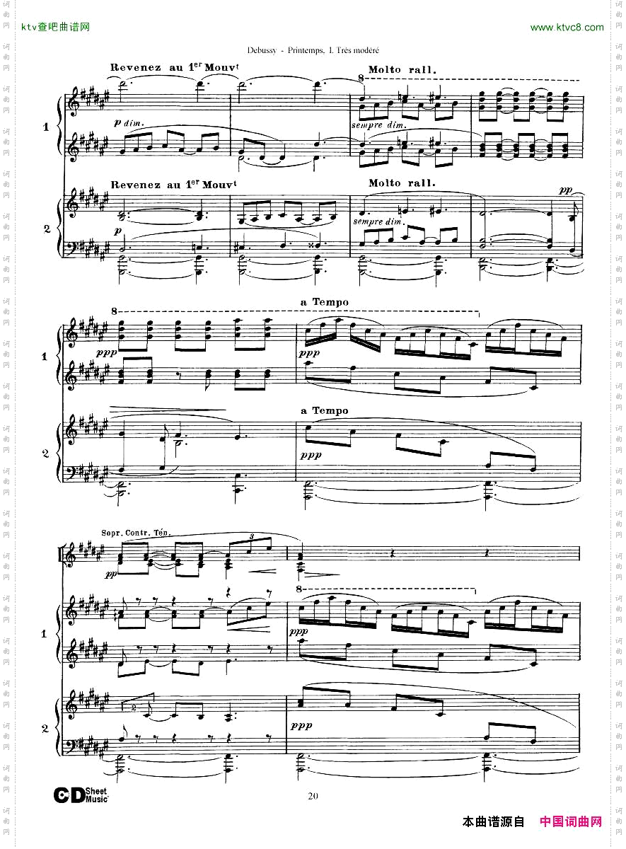 Debussy-PrintempsI