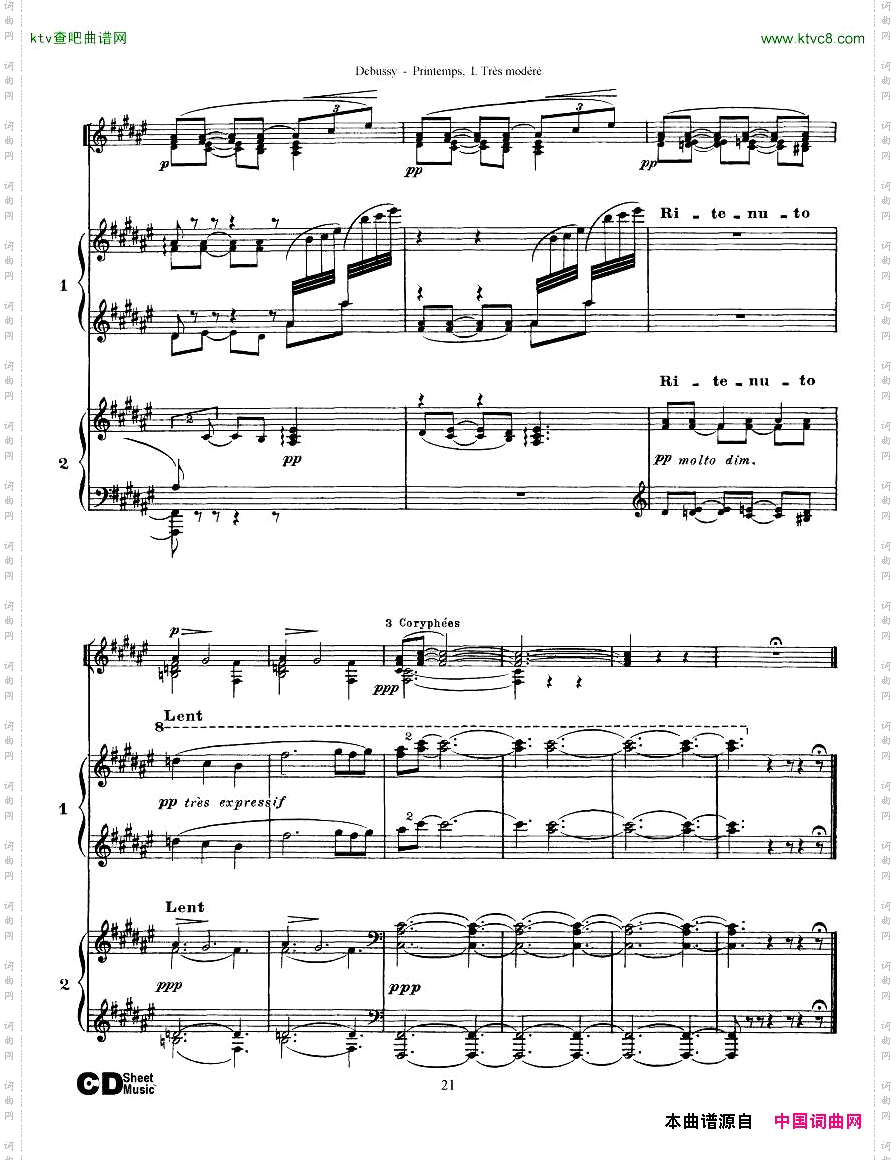 Debussy-PrintempsI