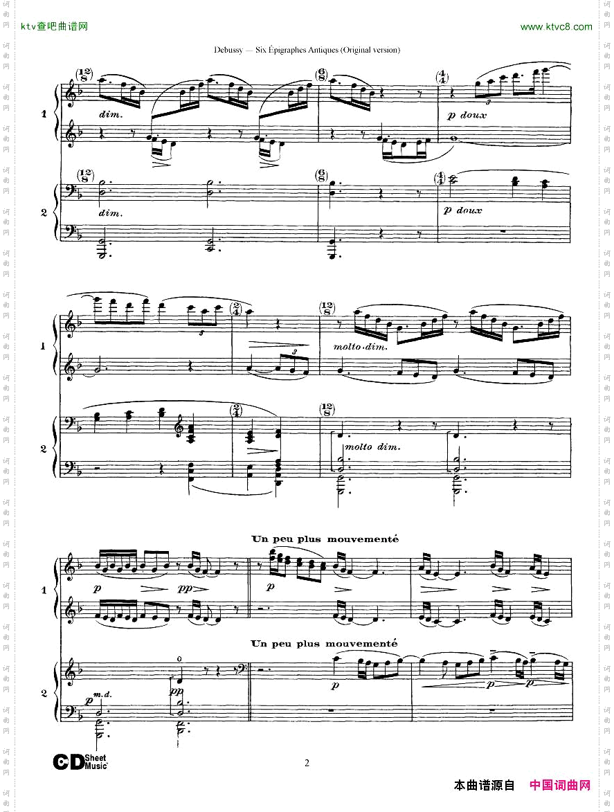 Debussy-SixépigraphesAntiques2Piano’s