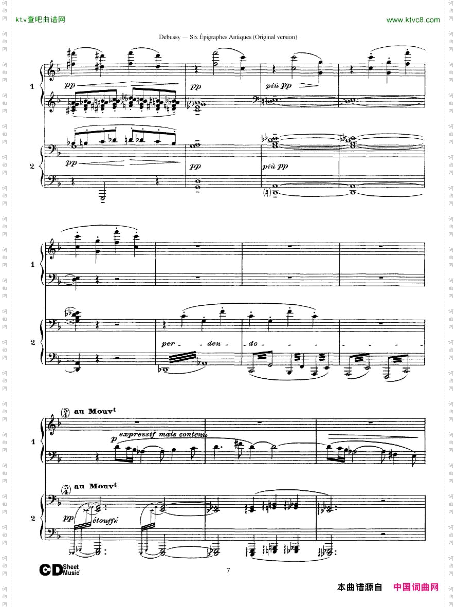 Debussy-SixépigraphesAntiques2Piano’s