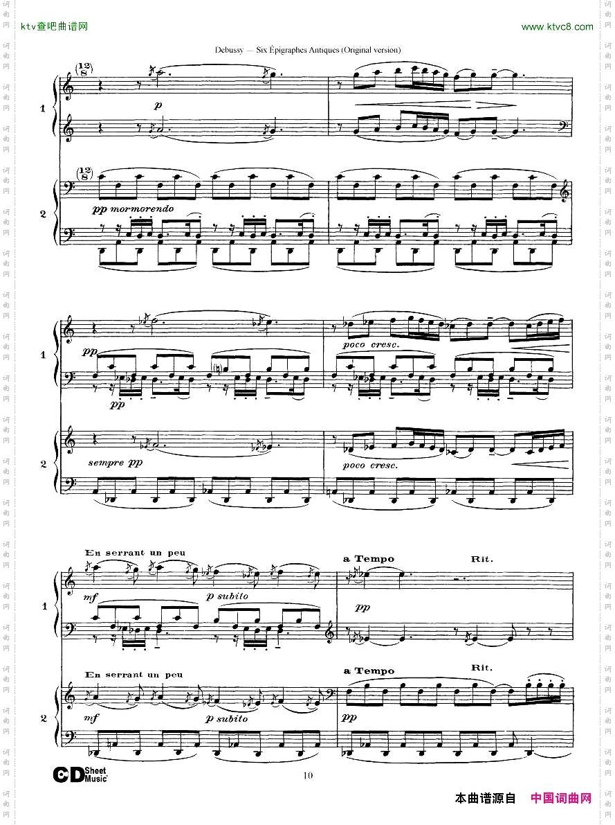 Debussy-SixépigraphesAntiques2Piano’s