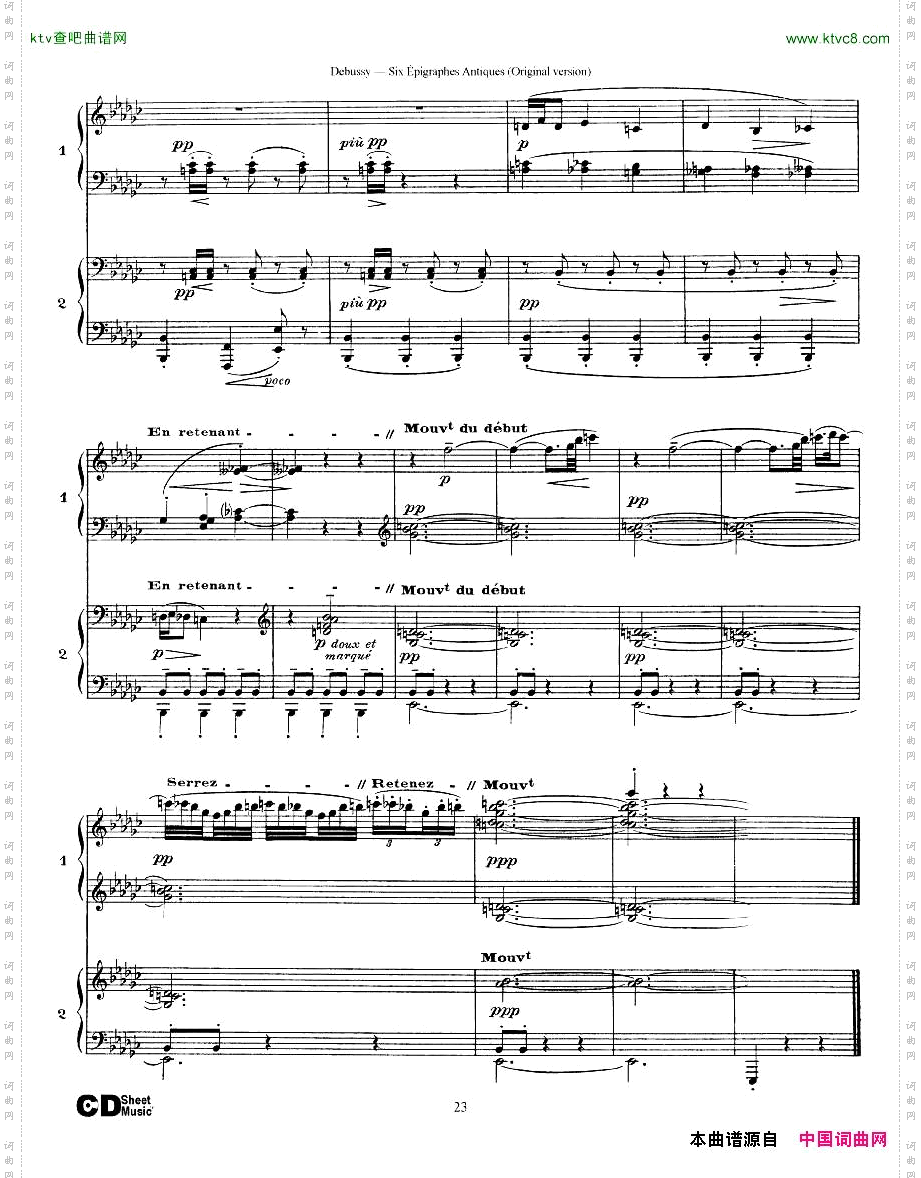 Debussy-SixépigraphesAntiques2Piano’s