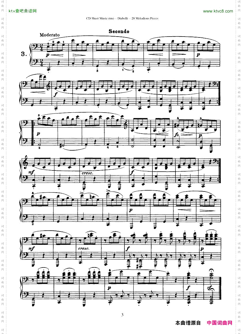 Diabelli-Twenty-EightMelodiousPiecesOp149-QautreMains43P