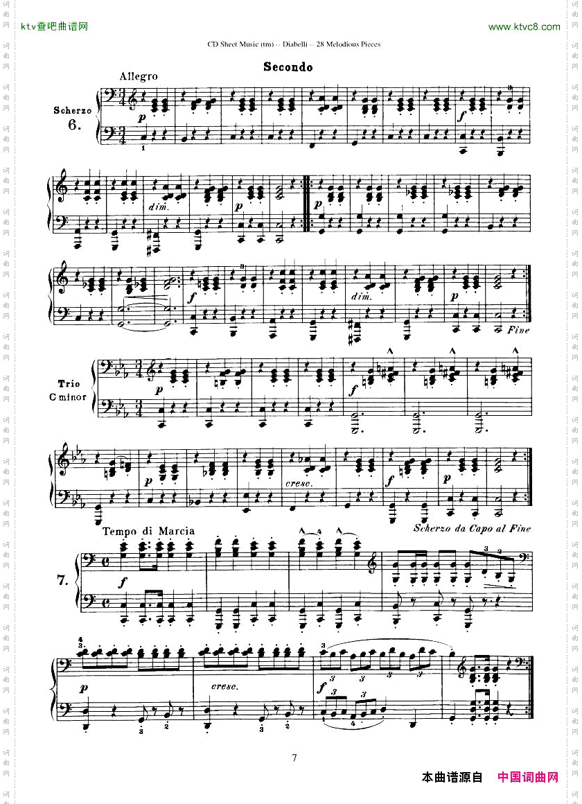 Diabelli-Twenty-EightMelodiousPiecesOp149-QautreMains43P