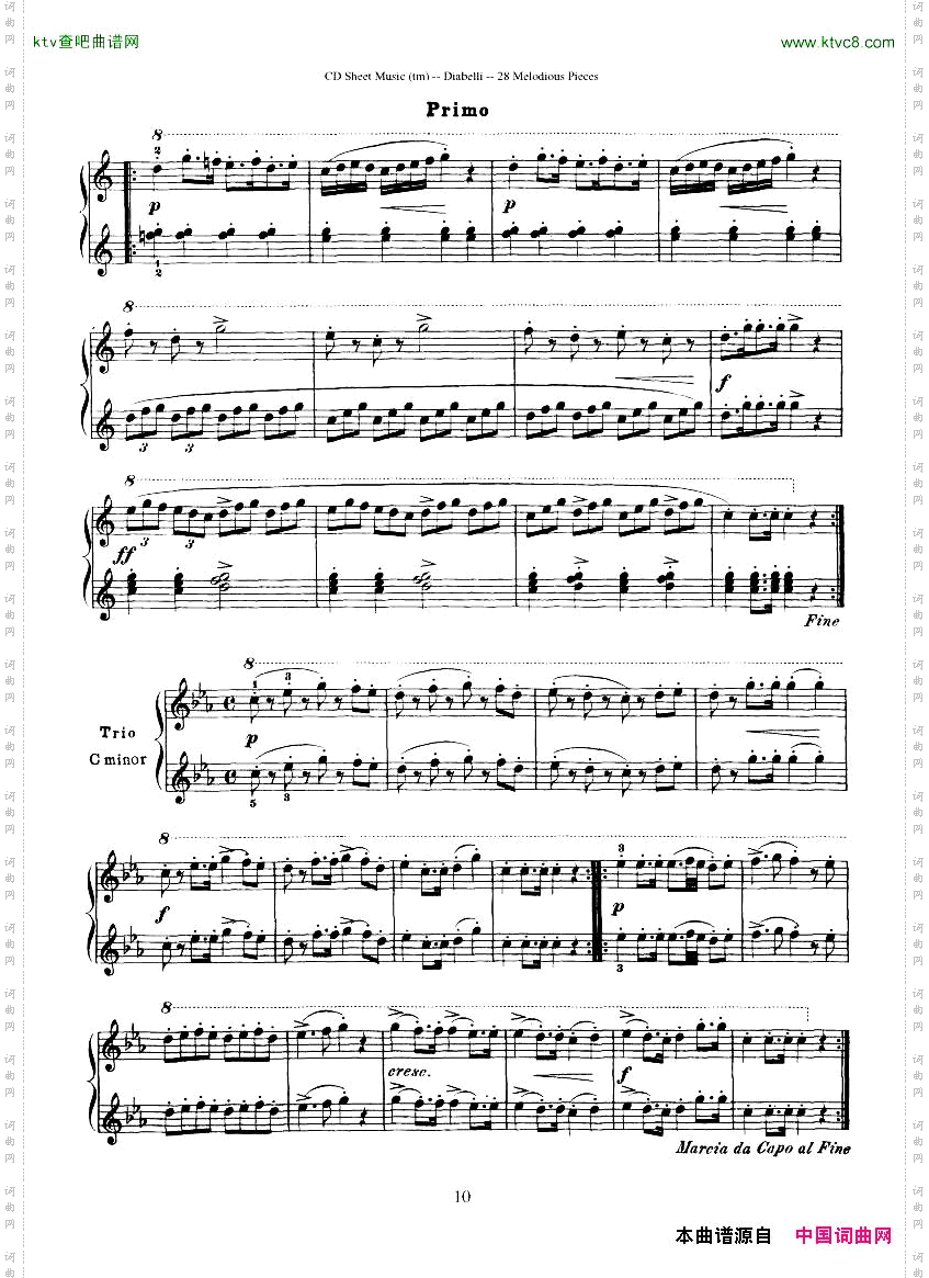 Diabelli-Twenty-EightMelodiousPiecesOp149-QautreMains43P