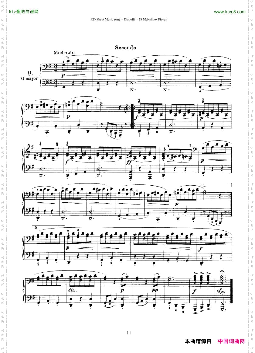 Diabelli-Twenty-EightMelodiousPiecesOp149-QautreMains43P