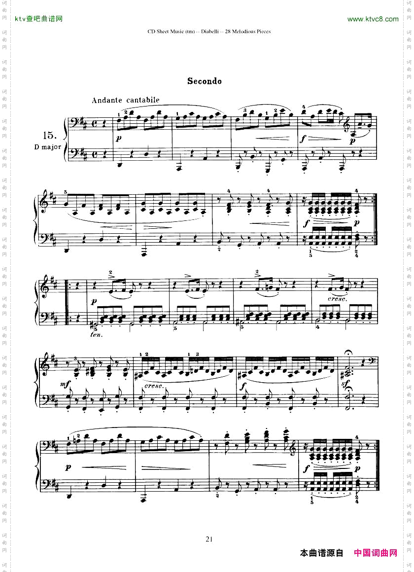Diabelli-Twenty-EightMelodiousPiecesOp149-QautreMains43P