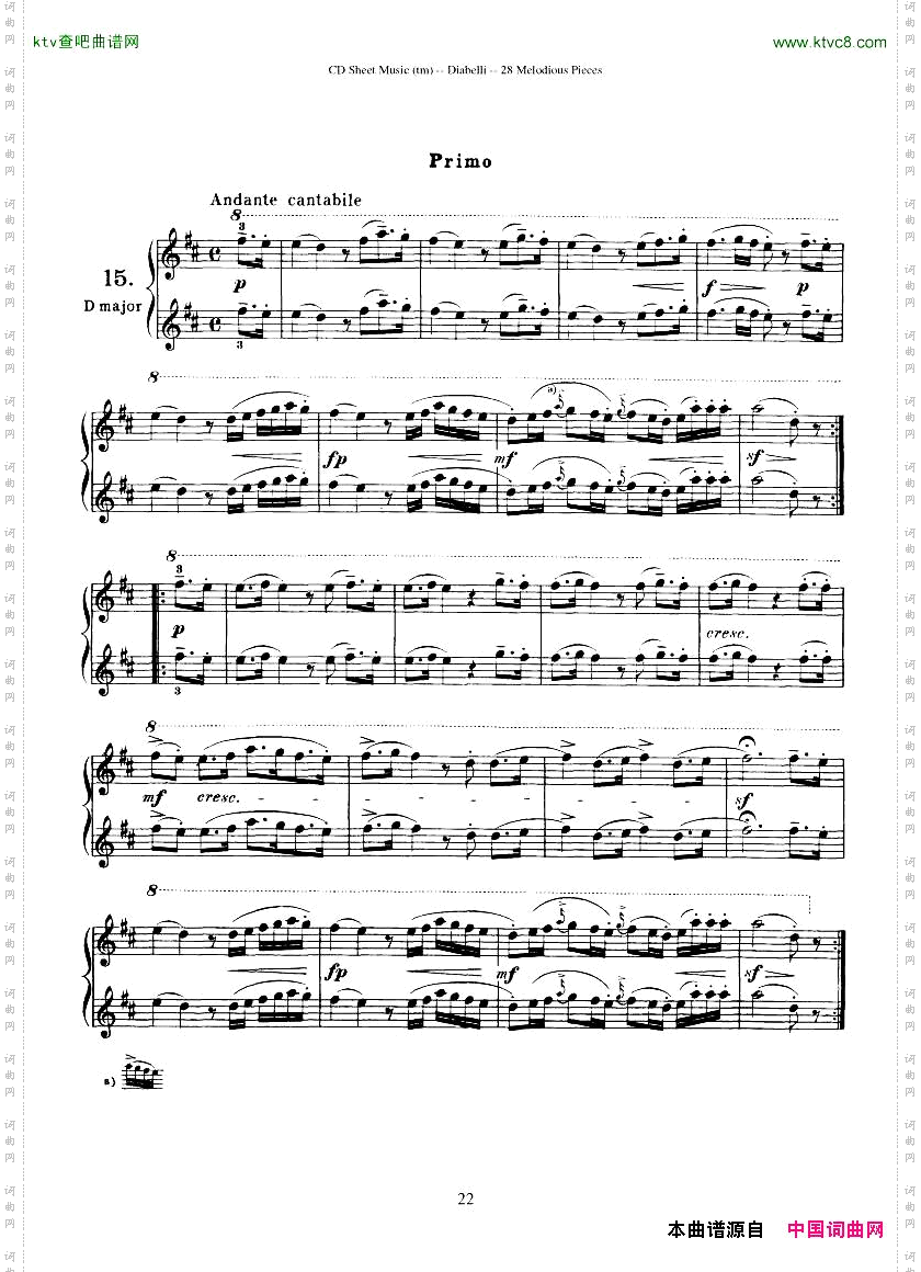 Diabelli-Twenty-EightMelodiousPiecesOp149-QautreMains43P