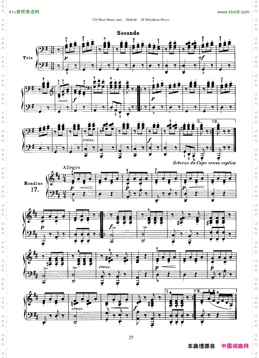 Diabelli-Twenty-EightMelodiousPiecesOp149-QautreMains43P