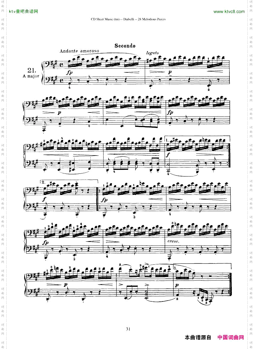 Diabelli-Twenty-EightMelodiousPiecesOp149-QautreMains43P