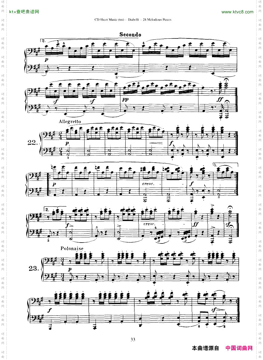 Diabelli-Twenty-EightMelodiousPiecesOp149-QautreMains43P