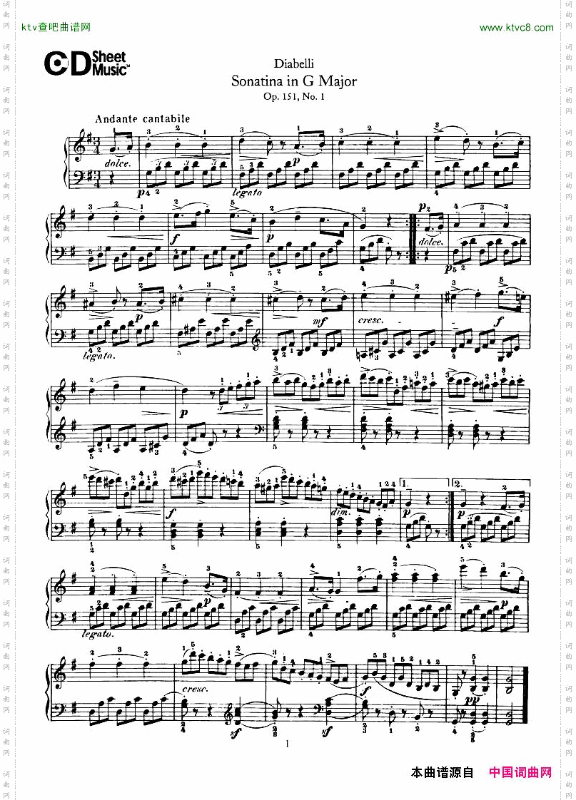 Diabelli-SonatinasOp151No1-423P