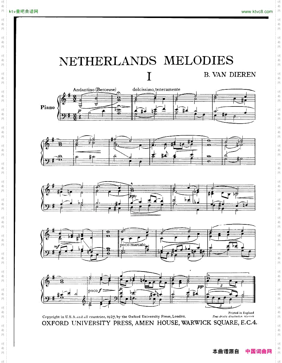 vanDieren-NetherlandsMelodies