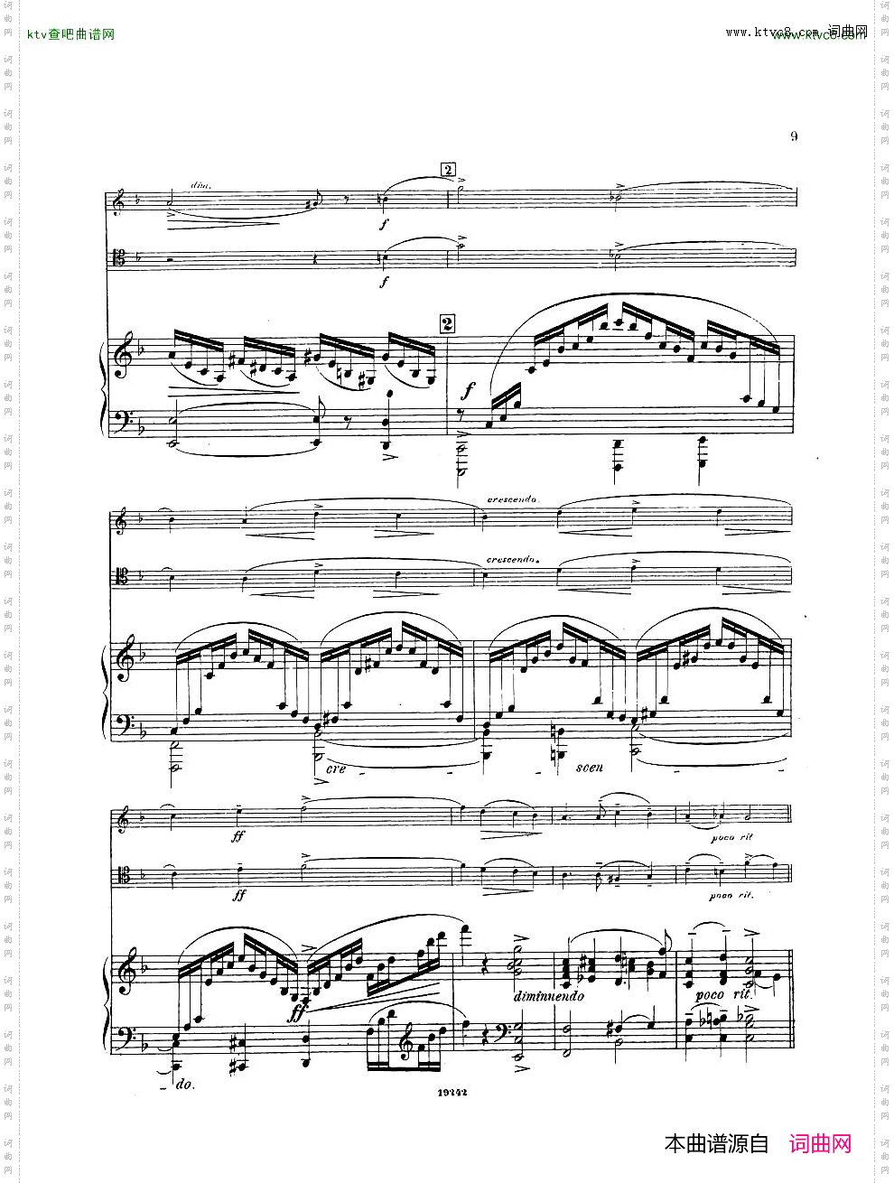 Arensky-op32-PianoTrioNo.1inDminor1894一