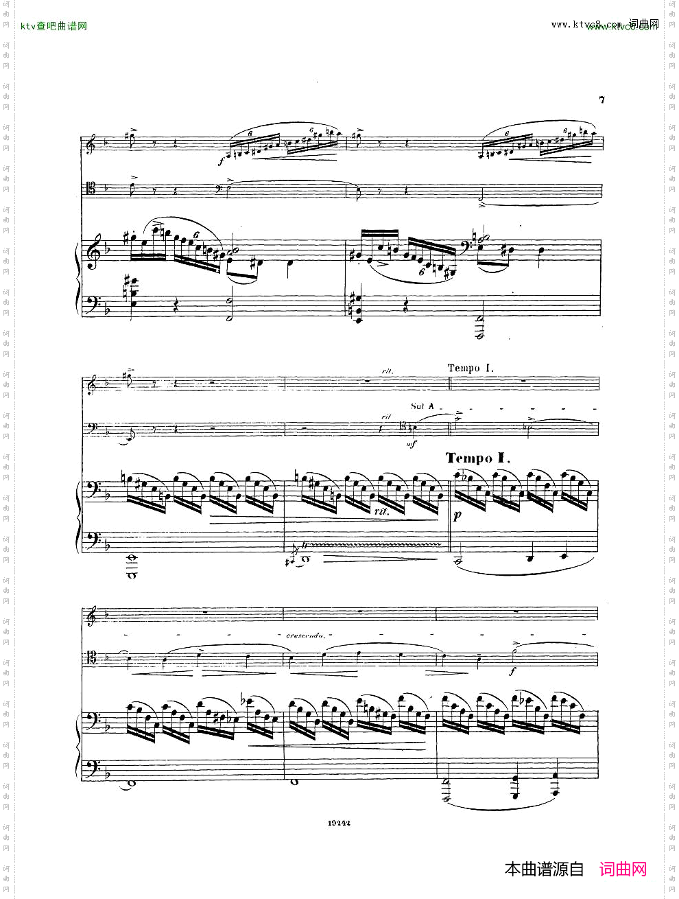 Arensky-op32-PianoTrioNo.1inDminor1894一