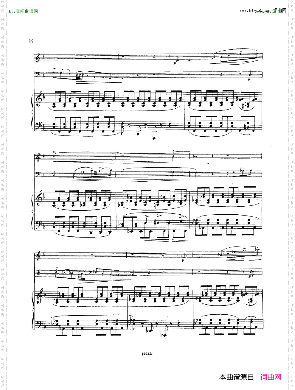 Arensky-op32-PianoTrioNo.1inDminor1894一