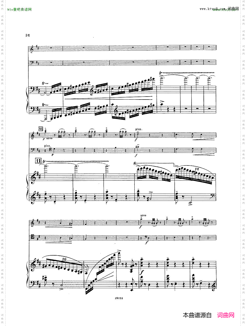 Arensky-op32-PianoTrioNo.1inDminor1894一