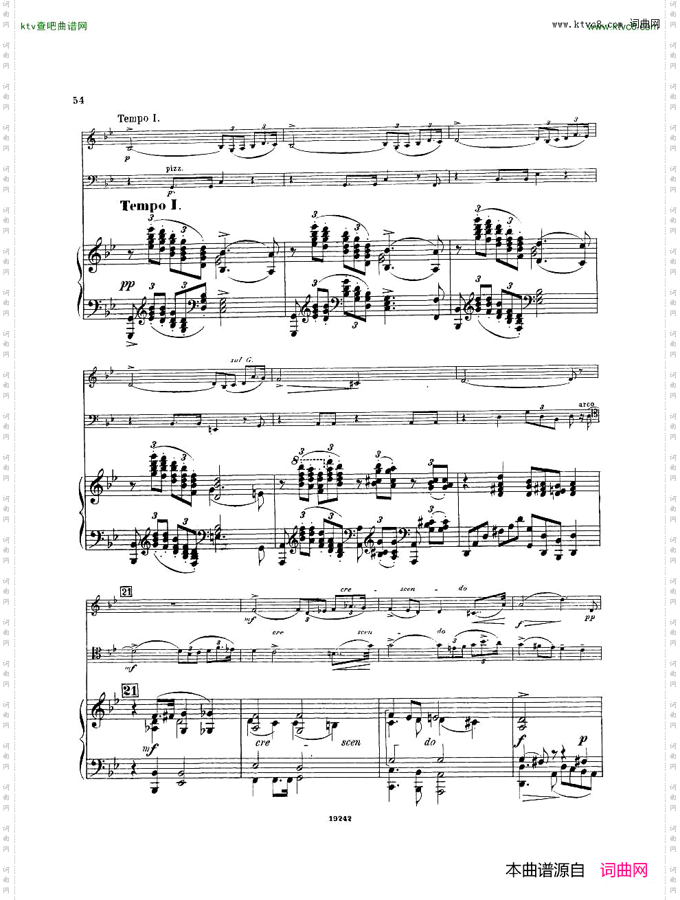 Arensky-op32-PianoTrioNo.1inDminor1894二
