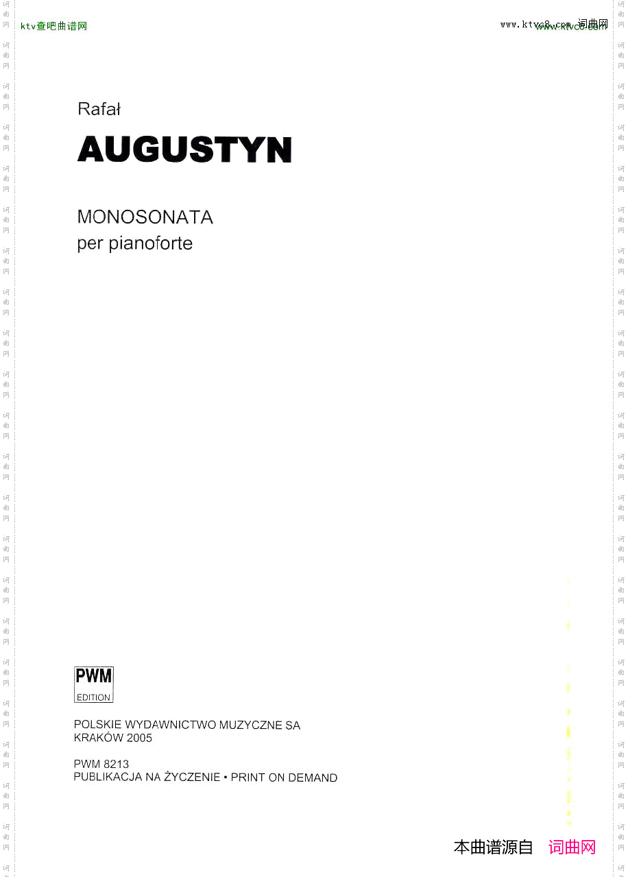 Augustyn,Rafal-Monosonata