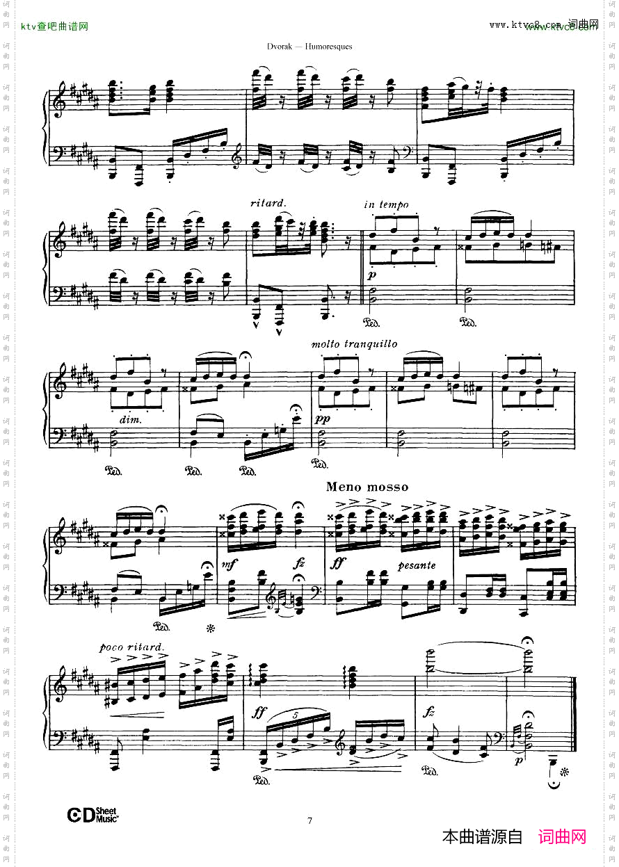 Dvorák_op.101_8_Humoresques