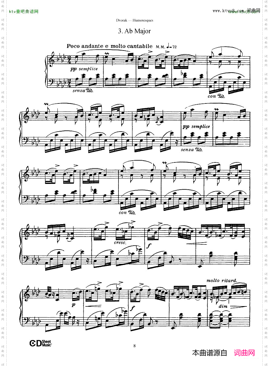 Dvorák_op.101_8_Humoresques