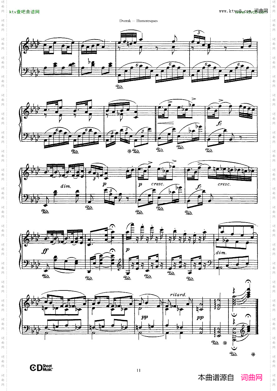 Dvorák_op.101_8_Humoresques