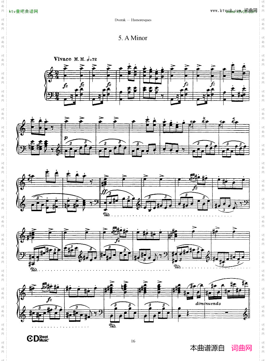 Dvorák_op.101_8_Humoresques