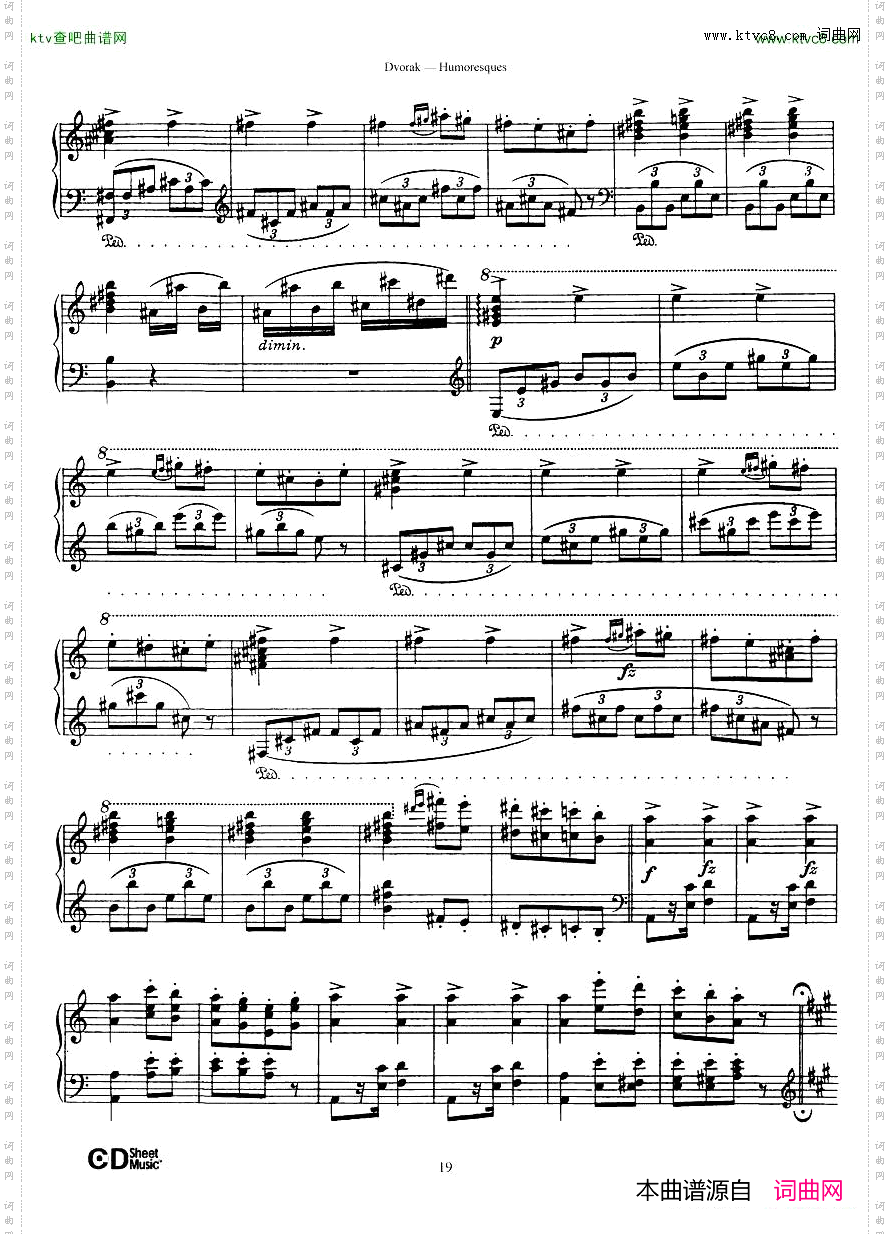 Dvorák_op.101_8_Humoresques