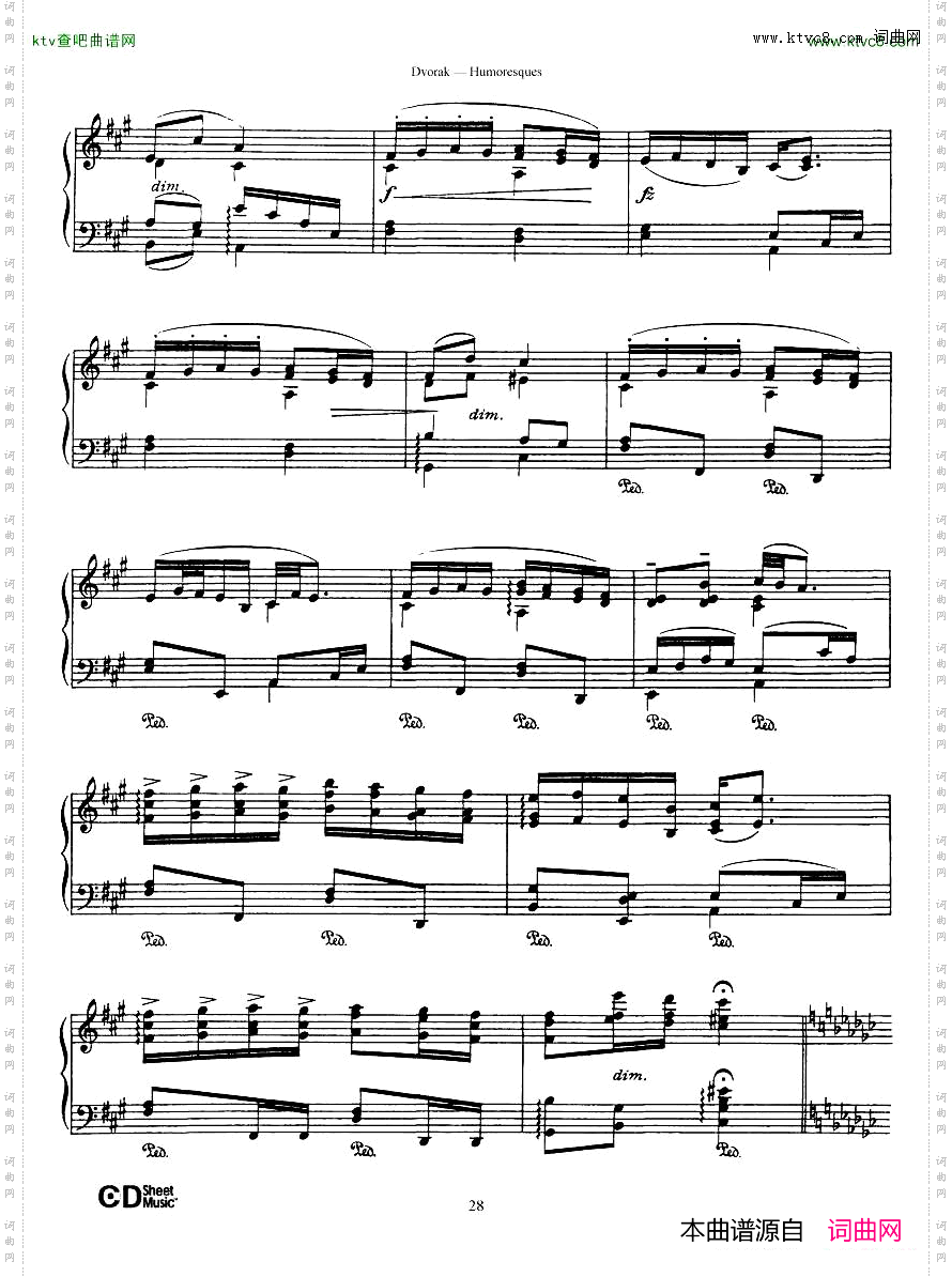 Dvorák_op.101_8_Humoresques