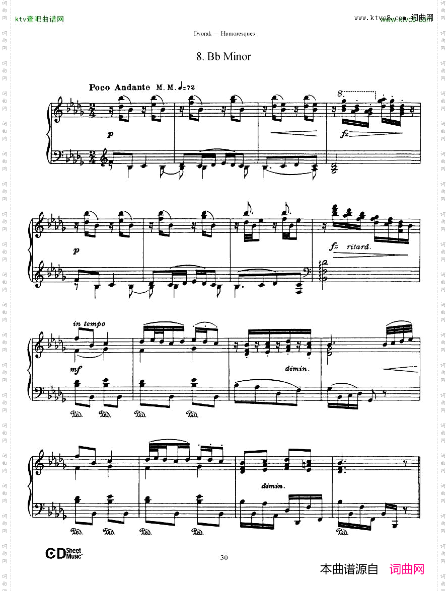 Dvorák_op.101_8_Humoresques