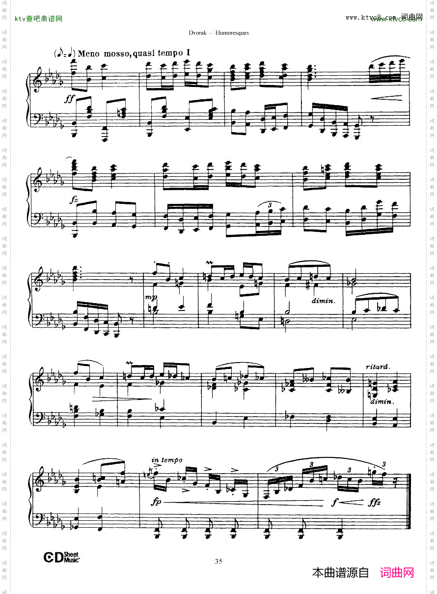 Dvorák_op.101_8_Humoresques