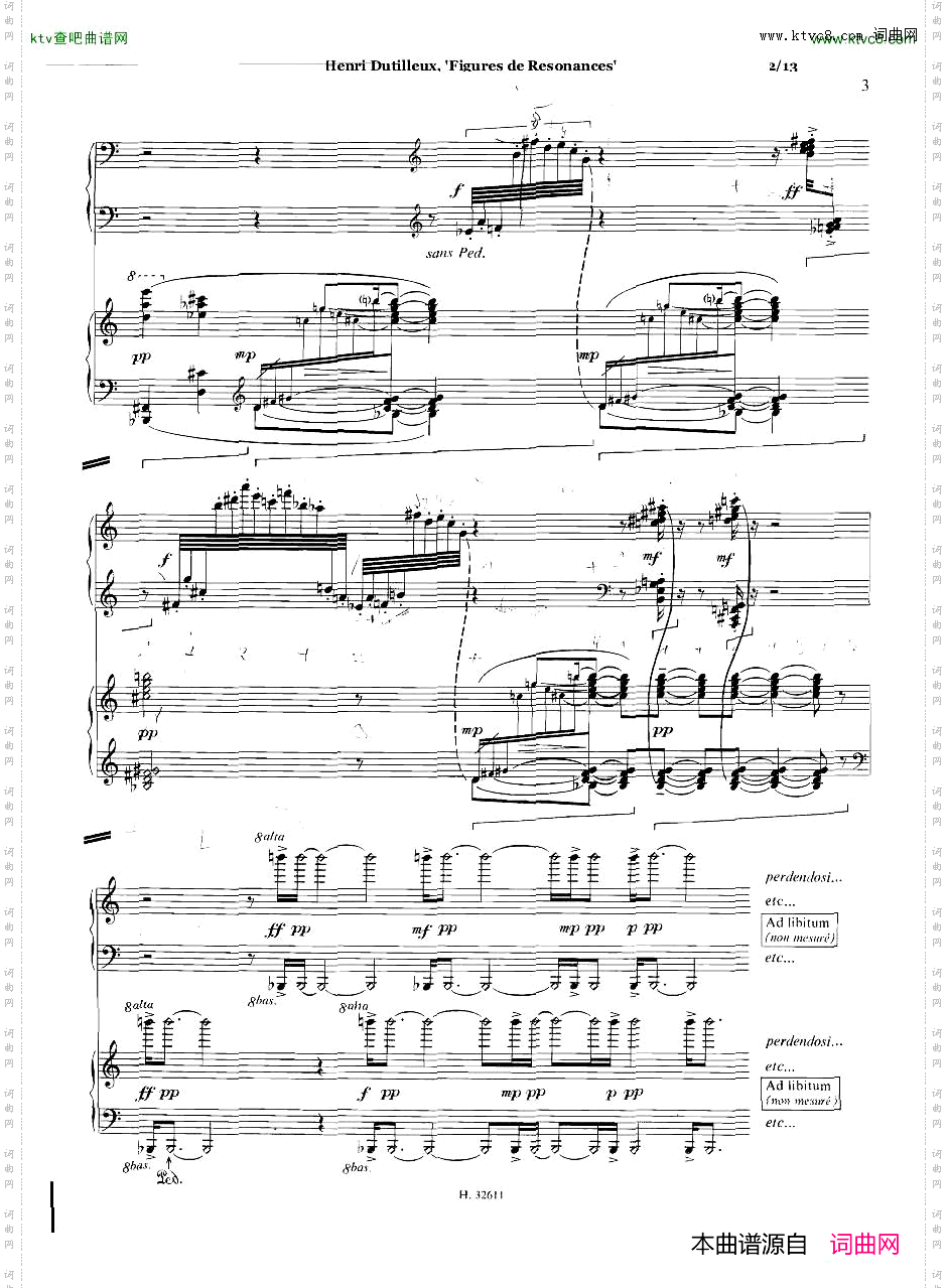 Dutilleux-FiguresdeRésonancesforTwoPianos