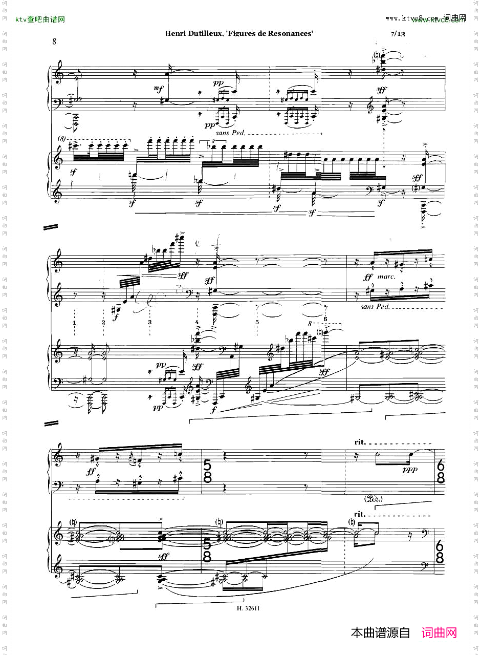 Dutilleux-FiguresdeRésonancesforTwoPianos