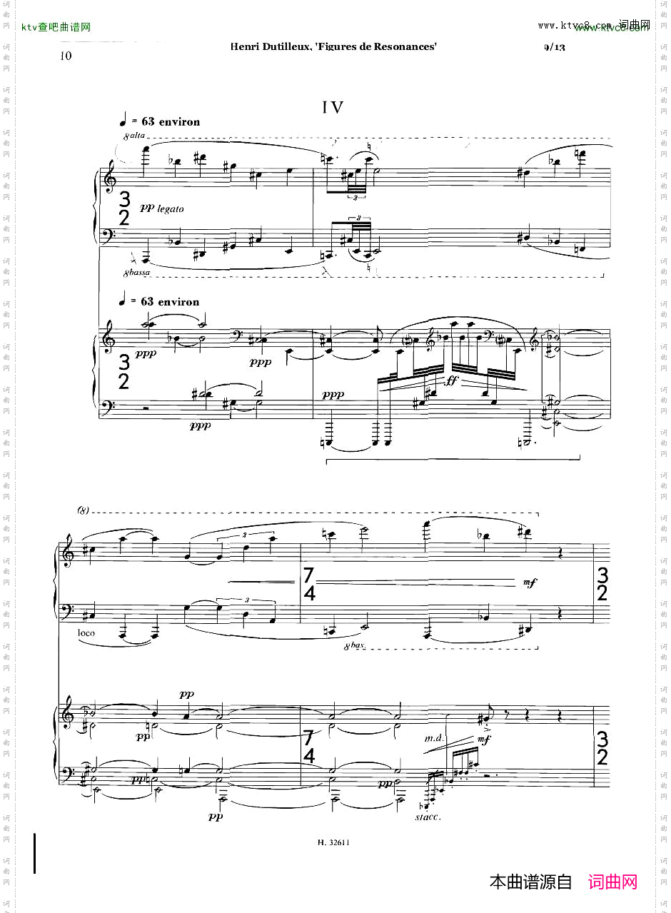 Dutilleux-FiguresdeRésonancesforTwoPianos