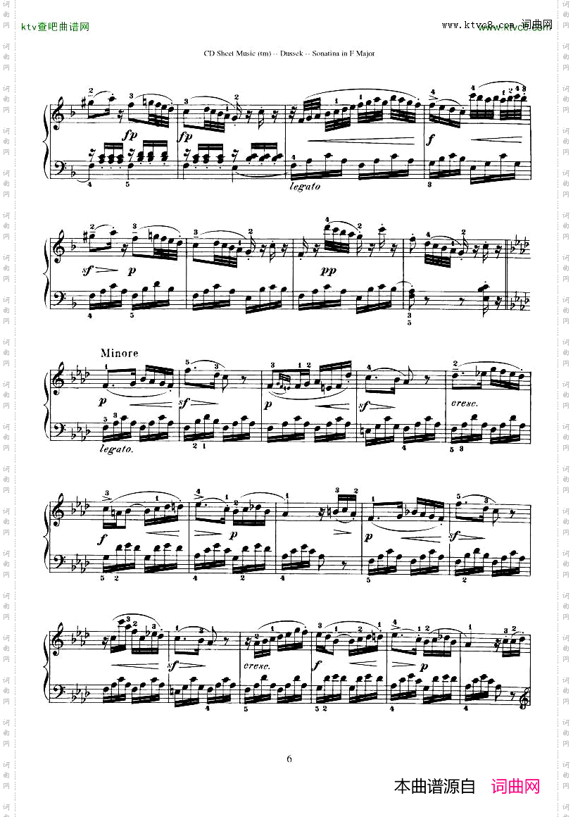 Dussek-SonatinainGMajor